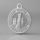 18ct White Gold - Miramare Coffee Lounge Charm