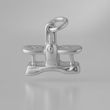 18ct White Gold - Balance Scales Charm