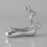18ct White Gold - Ballet Slipper Charm