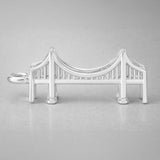 18ct White Gold - Goldengate Bridge Charm
