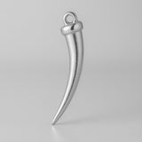 9ct White Gold - Walrus Tusk Charm
