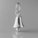 18ct White Gold - Classic Christmas Bell Charm