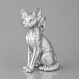 18ct White Gold - Devon Rex Cat Charm