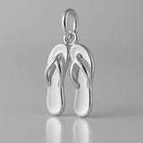 18ct White Gold - Flip Flop Thong Pair Charm