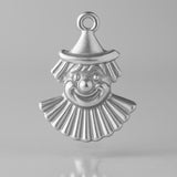 9ct White Gold - Carnival Clown Charm