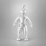 9ct White Gold - Vintage Diver Charm