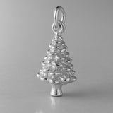 9ct White Gold - Classic Christmas Tree Charm