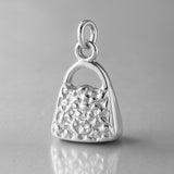 18ct White Gold - Ornate Purse Charm