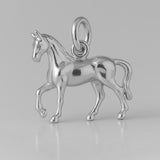18ct White Gold - Classic Show Horse Charm