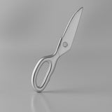 18ct White Gold - Scissor Half Charm