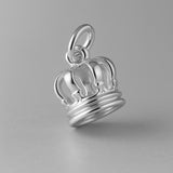 9ct White Gold - Regal Crown Charm