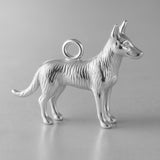 9ct White Gold - Wild Dingo Charm