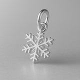 18ct White Gold - Delicate Snowflake Charm