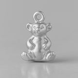 18ct White Gold - Mini Teddy Bear Charm
