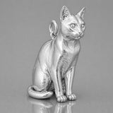 18ct White Gold - Korat Cat Charm