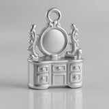 9ct White Gold - Vanity Dresser Charm