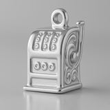 9ct White Gold - Vintage Slot Machine Charm