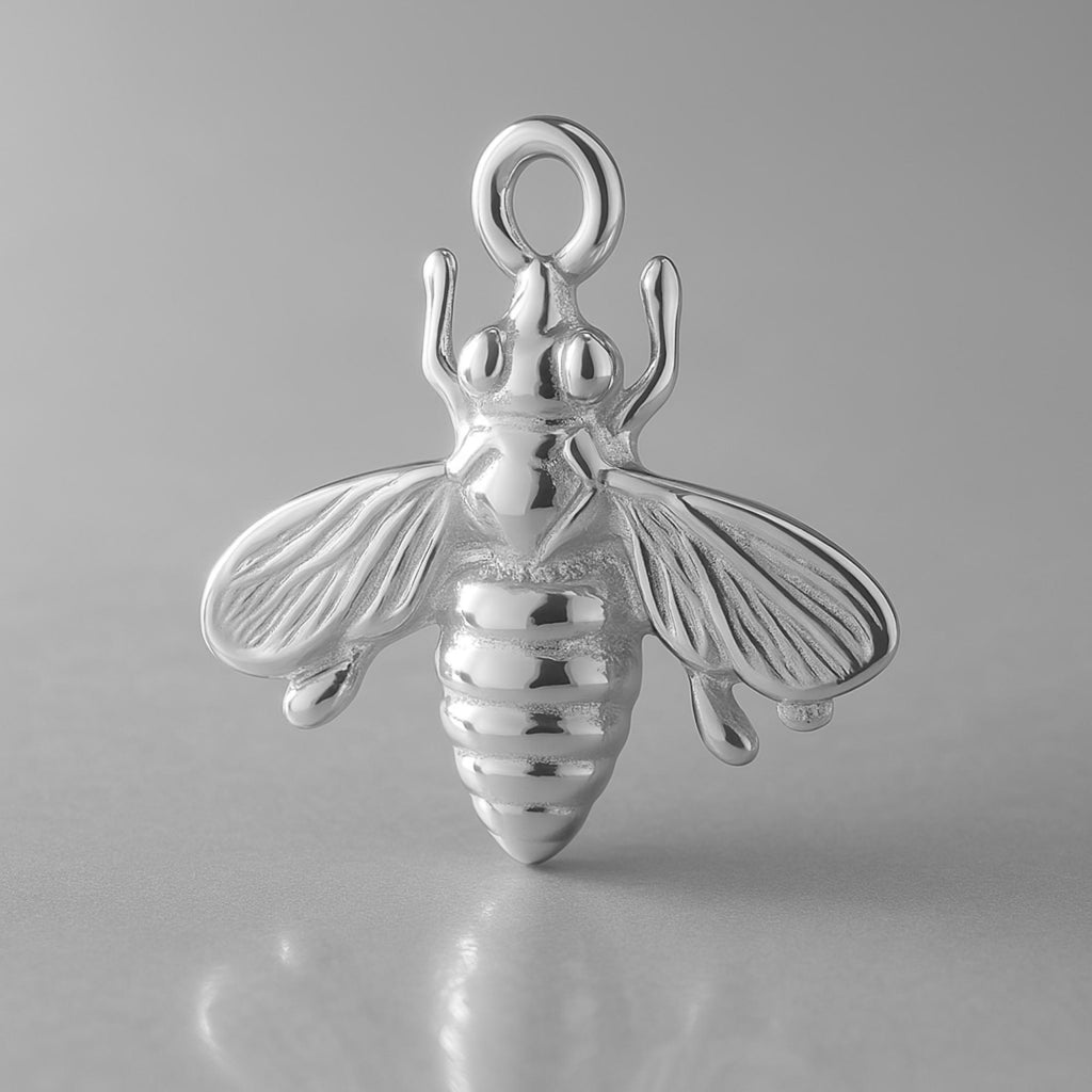 18ct White Gold - Honey Bee Charm