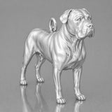 9ct White Gold - Cane Corso Dog Charm