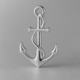 18ct White Gold - Sea Anchor Charm