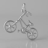 9ct White Gold - BMX Bike Charm