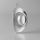 9ct White Gold - Akubra Hat Charm