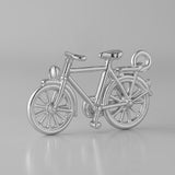 9ct White Gold - Vintage Bicycle Charm