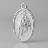 18ct White Gold - Raging Bull Charm