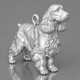 18ct White Gold - Cocker Spaniel Dog Charm