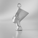 9ct White Gold - Egyptian Pharaoh Queen Charm