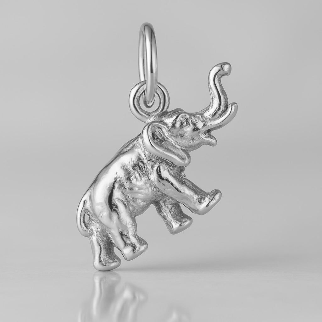 18ct White Gold - Indian Elephant Charm