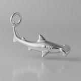 18ct White Gold - Hammerhead Shark Charm
