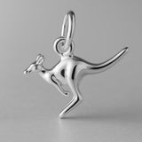 18ct White Gold - Jumping Kangaroo Charm