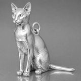 18ct White Gold - Ocicat Cat Charm