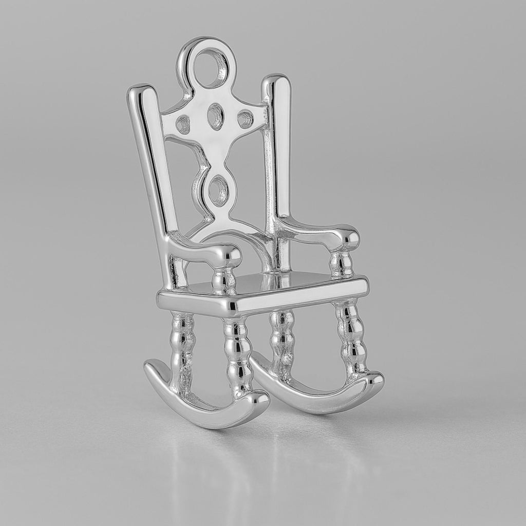 18ct White Gold - Classic Rocking Chair Charm