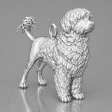 9ct White Gold - Portuguese Water Dog Charm