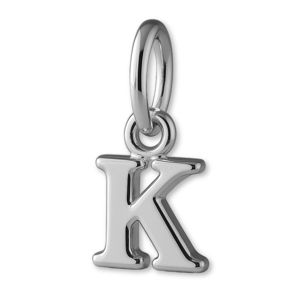 9ct White Gold - Petite Letter Charm