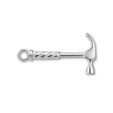 9ct White Gold - Builders Hammer Charm