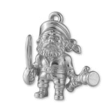 9ct White Gold - Pirate Buccaneer Charm