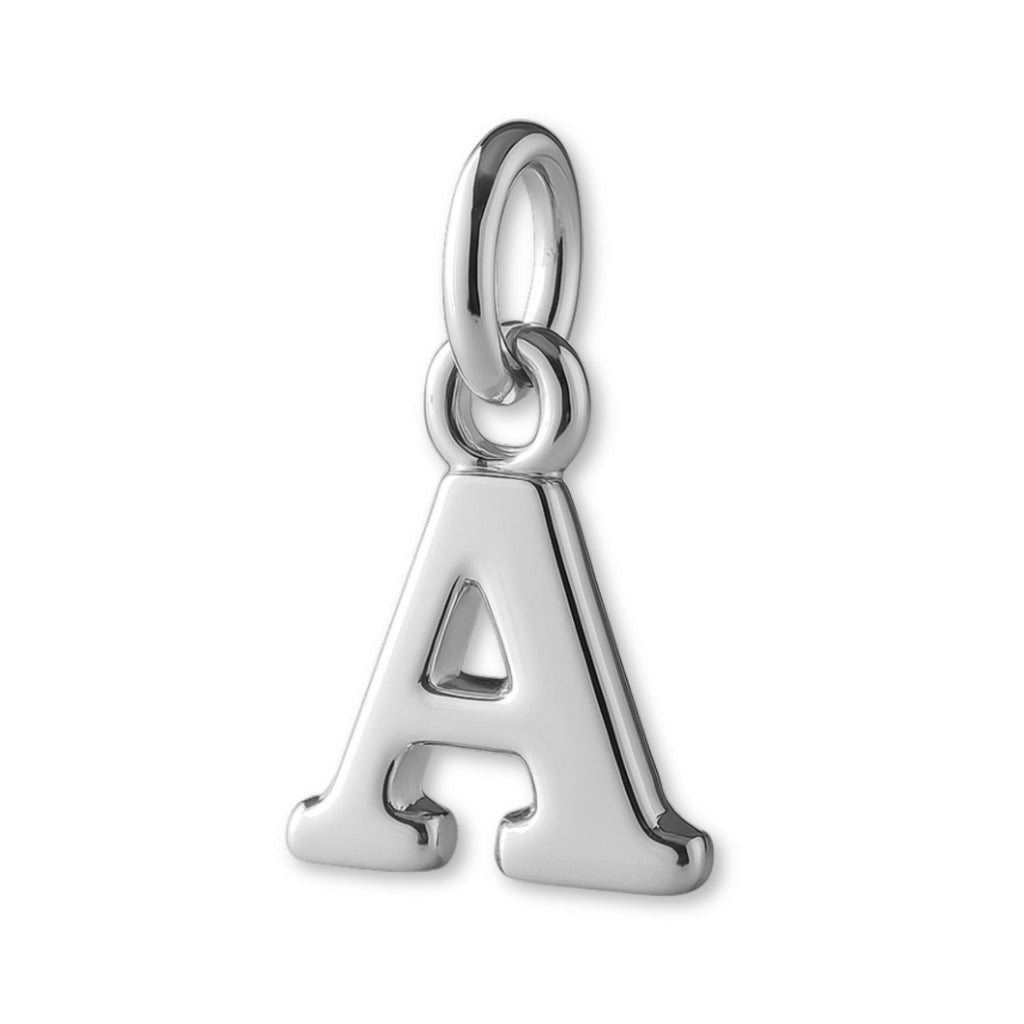 9ct White Gold - Petite Letter Charm