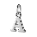 9ct White Gold - Petite Letter Charm