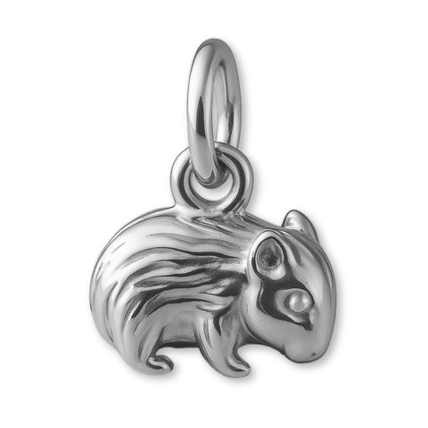 18ct White Gold - Australian Wombat Charm