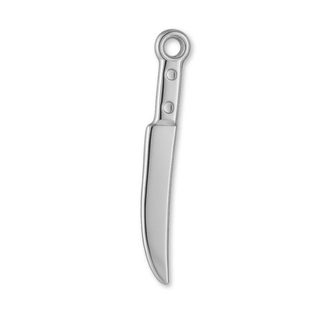 9ct White Gold - Chef's Knife Charm