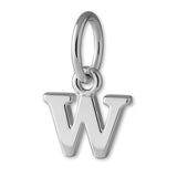 9ct White Gold - Petite Letter Charm