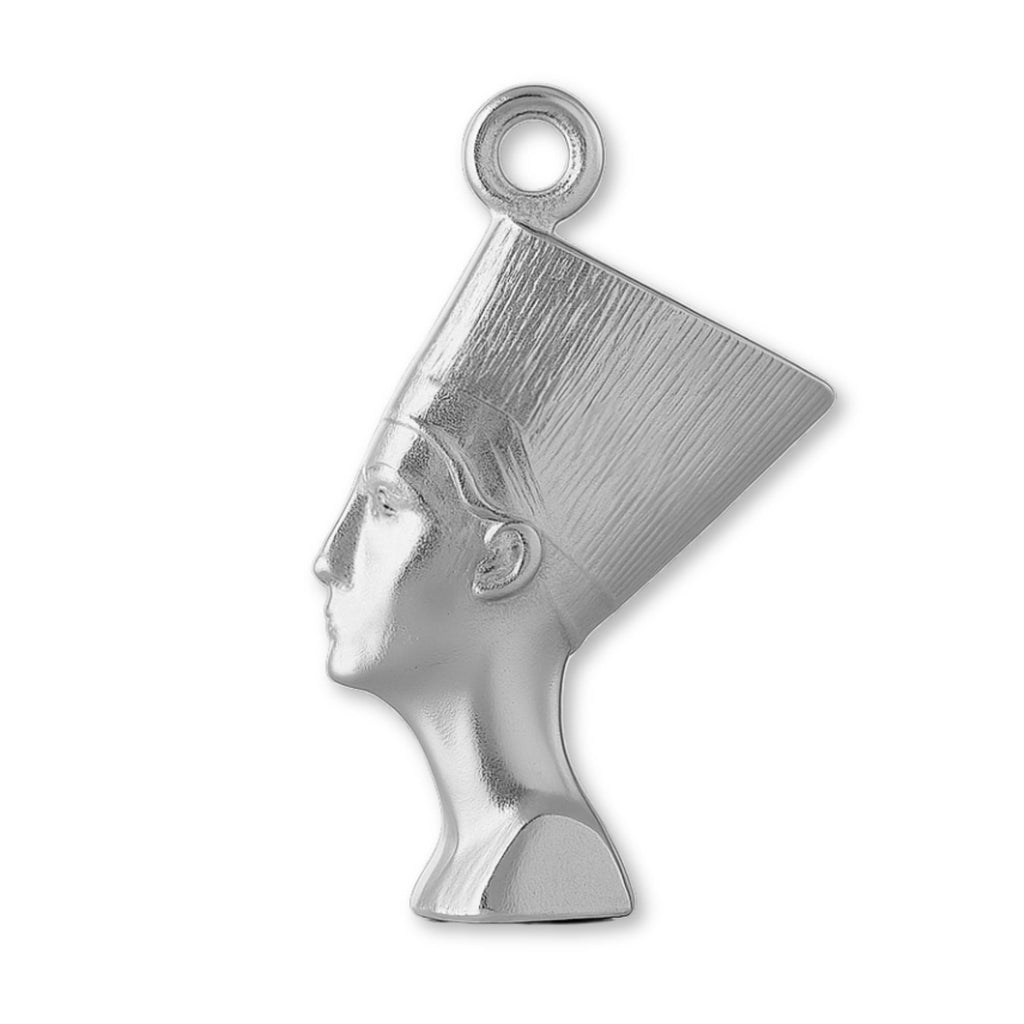 18ct White Gold - Egyptian Pharaoh Queen Charm