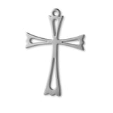 18ct White Gold - Openwork Crucifix Charm