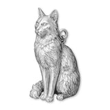 9ct White Gold - Turkish Angora Cat Charm