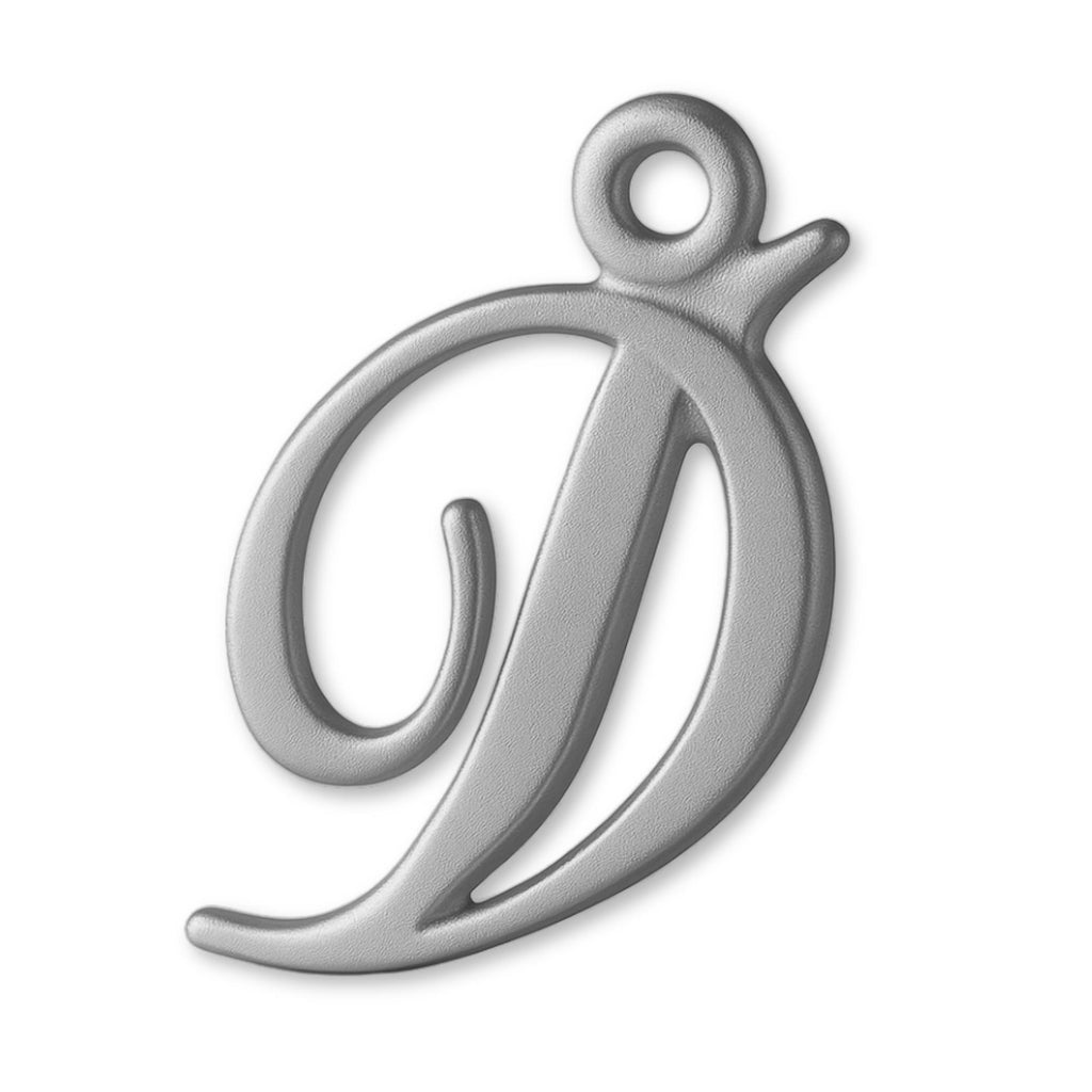 18ct White Gold - Cursive Letter Charm