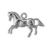 18ct White Gold - Leaping Horse Charm