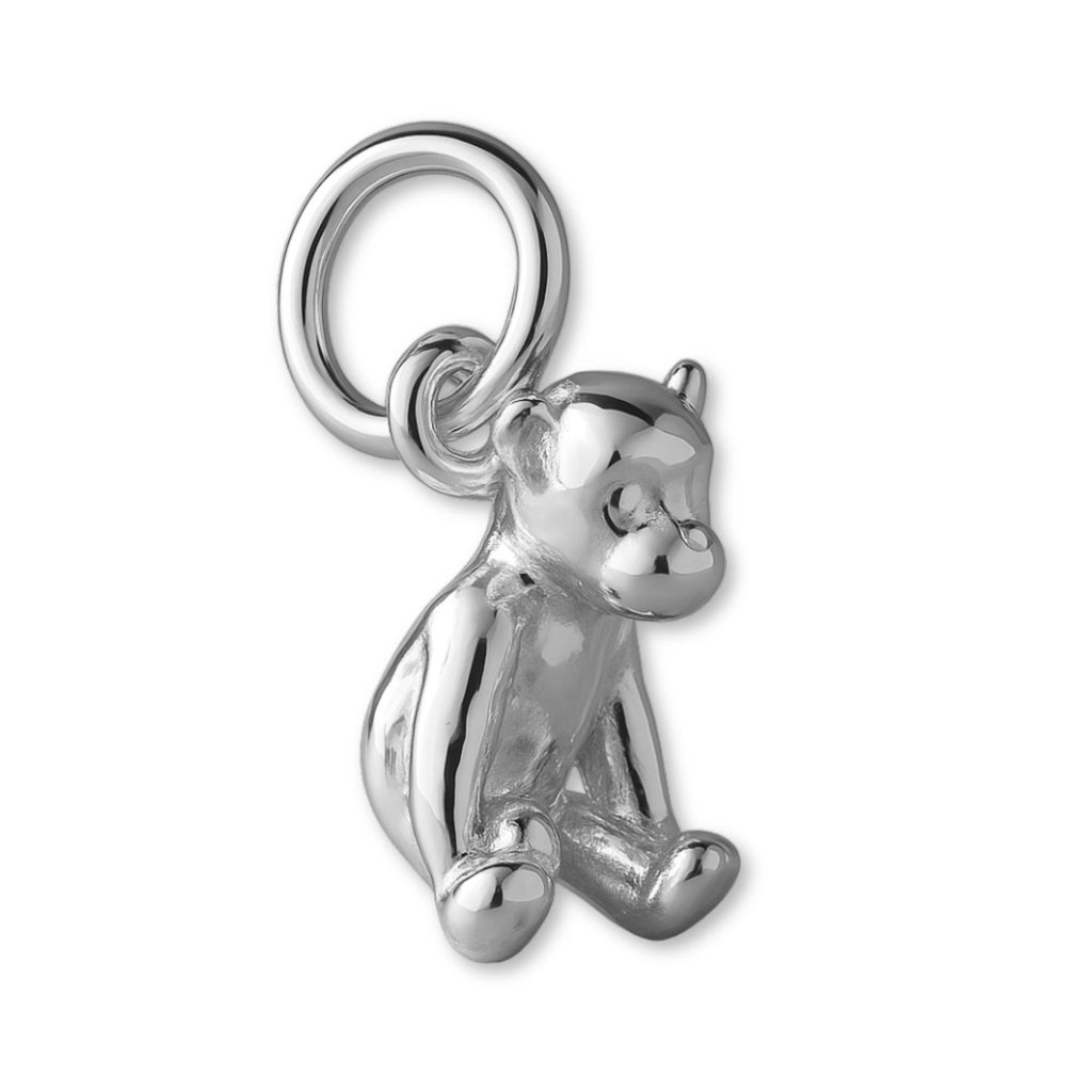 9ct White Gold - Little Bear Charm